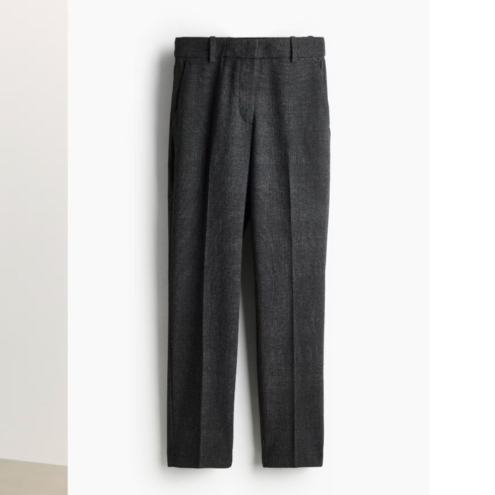 Cropped Plaid Trousers